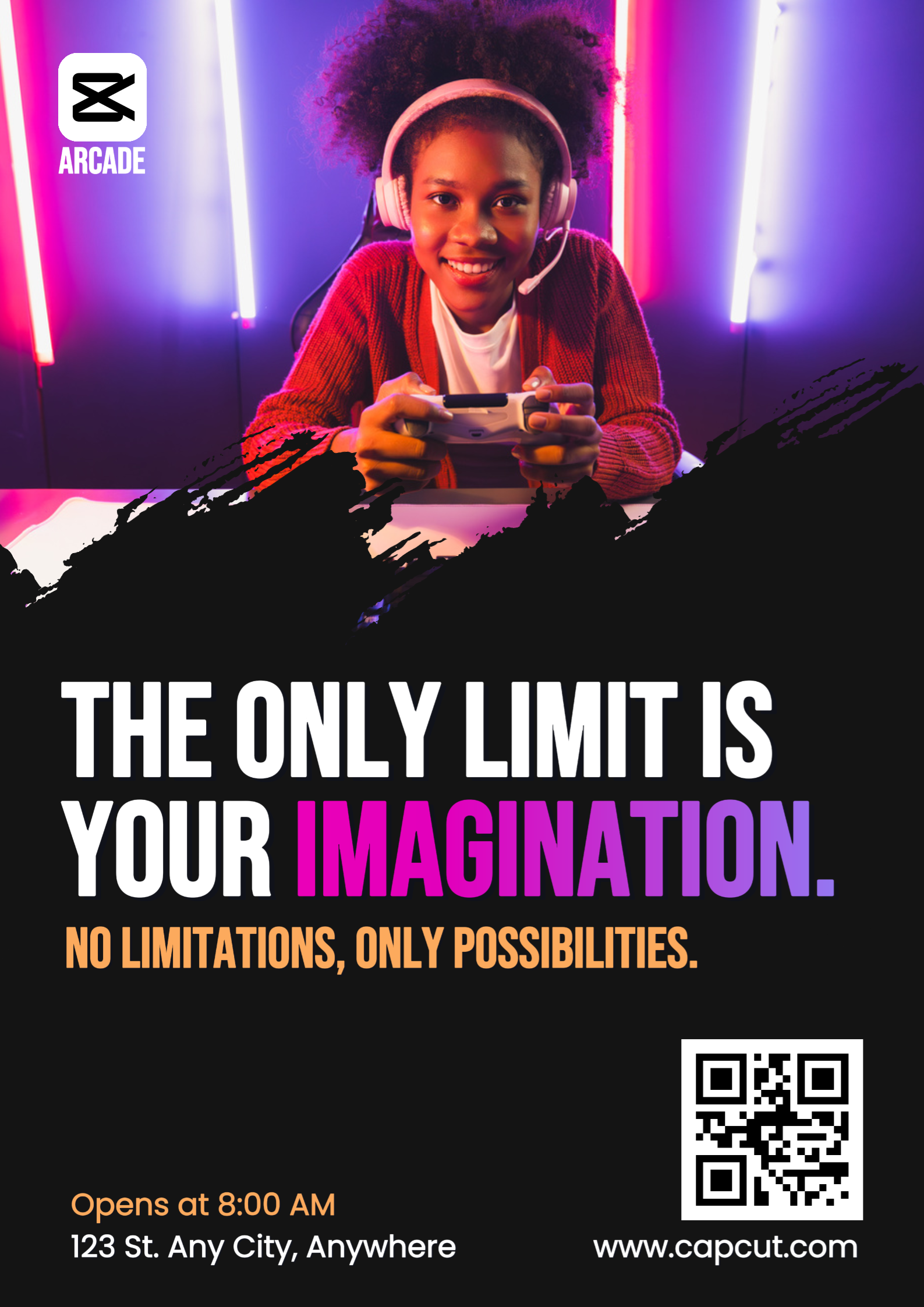 Affiche Arcade - L'imagination est la limite