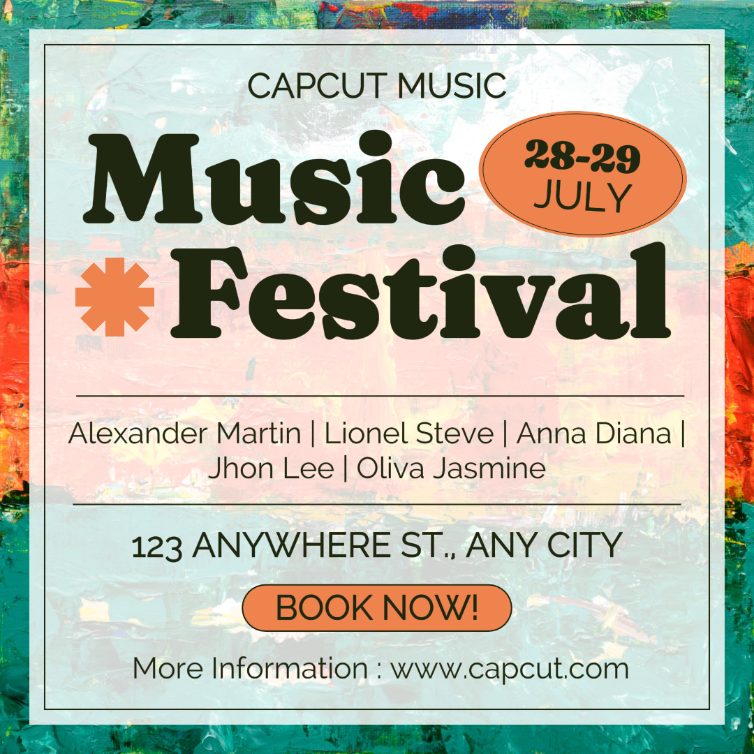 Entertainment Music Festival Instagram Post Retro