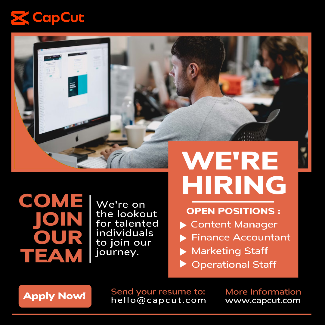 Business Open Recrutements Instagram Post