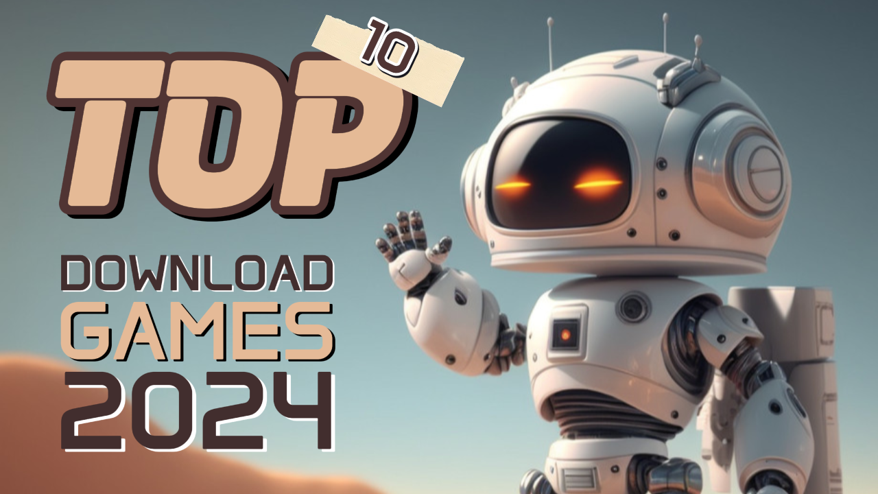 Top 10 Download Games 2024 Vlog YouTube Thumbnail