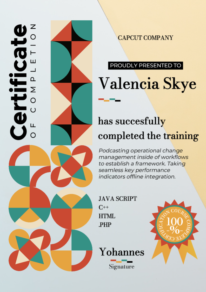 非营销结业证书