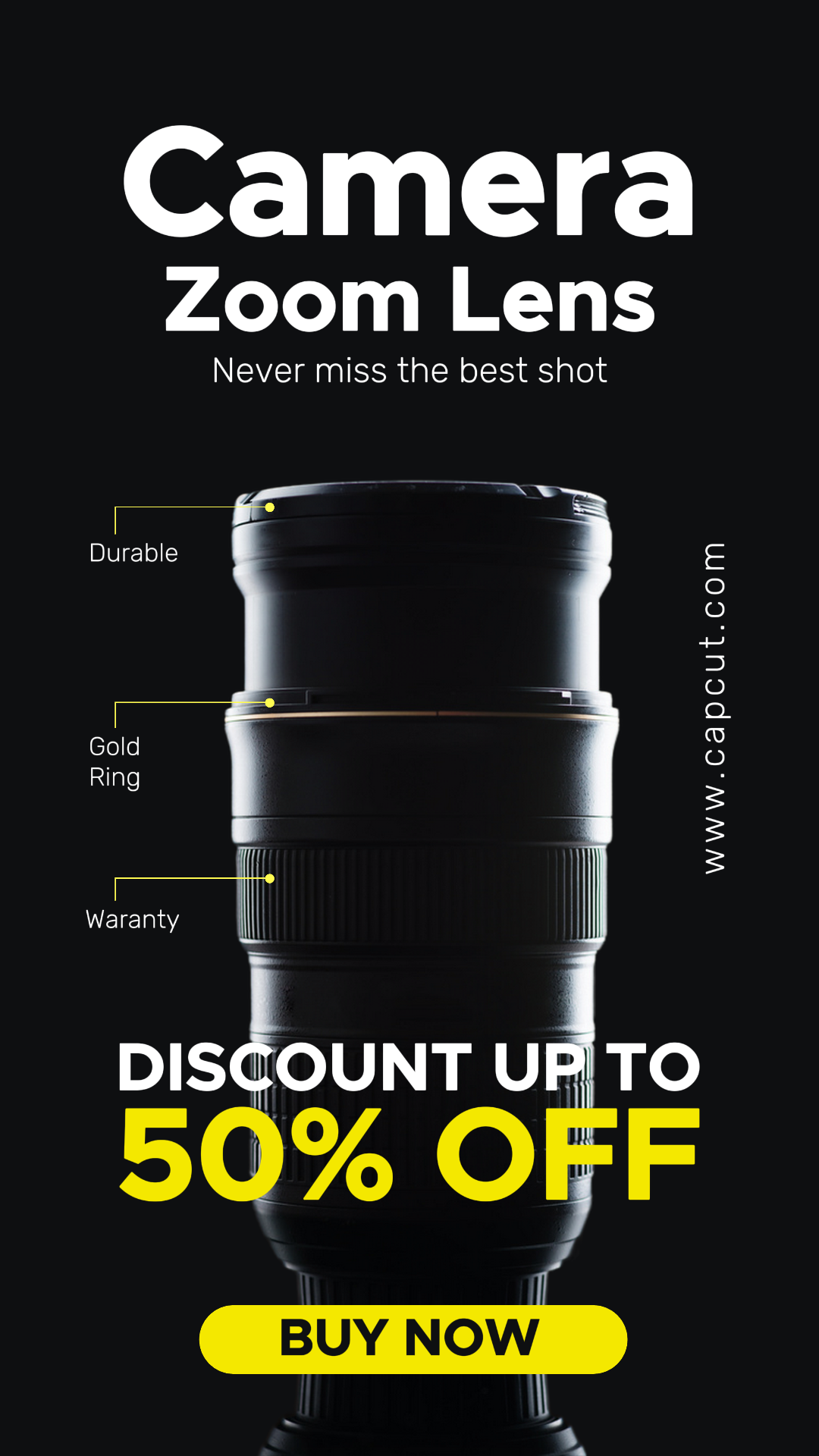 Electronics Camera Lens Promotion Instagram Story