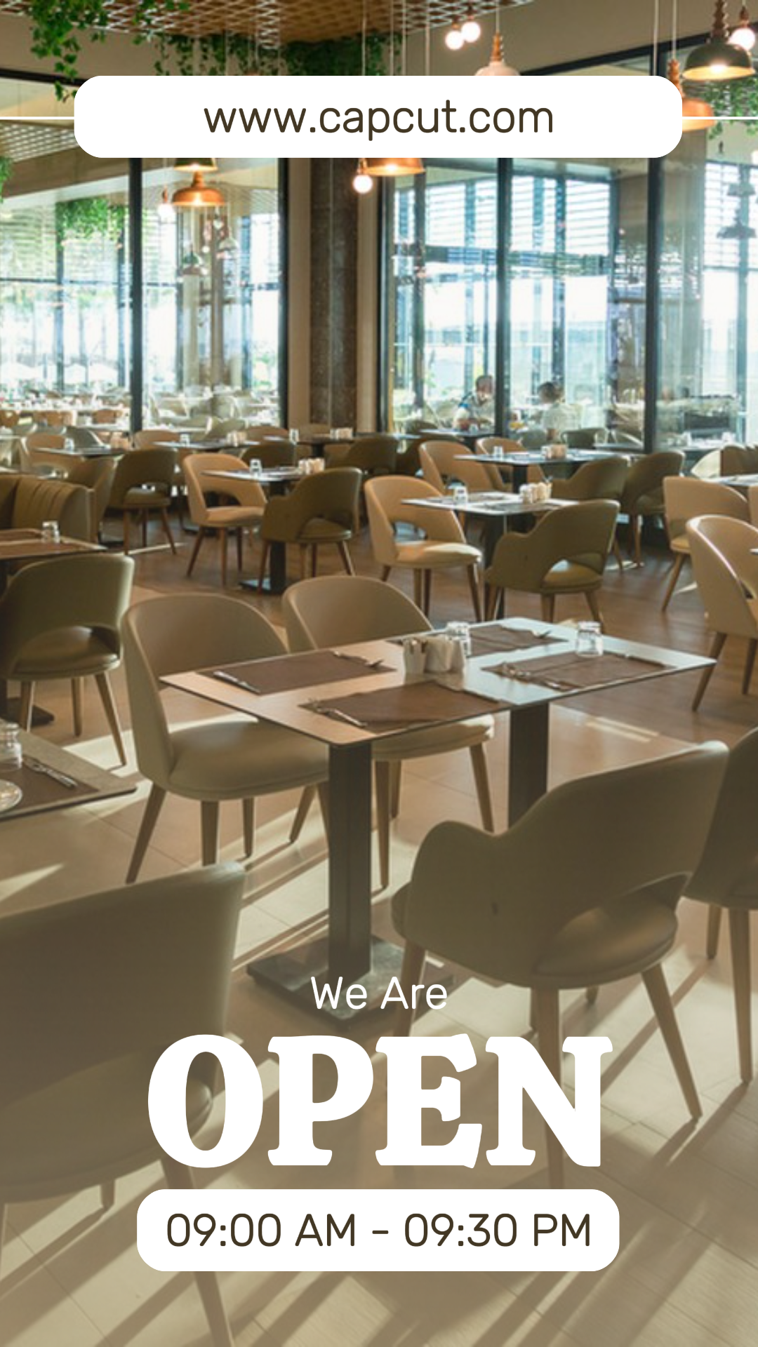 Business and Office Creative Poster Instagram Story We Are Open