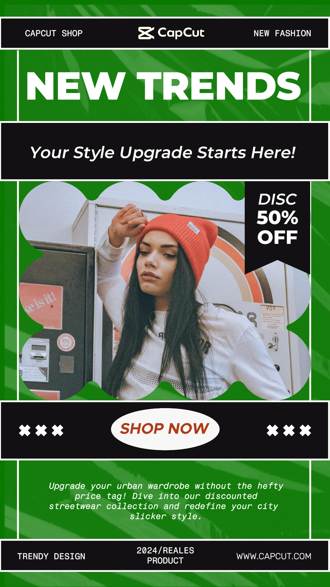 Clothing and Shoes New Trends Marketing Promotion Discount Instagram Story