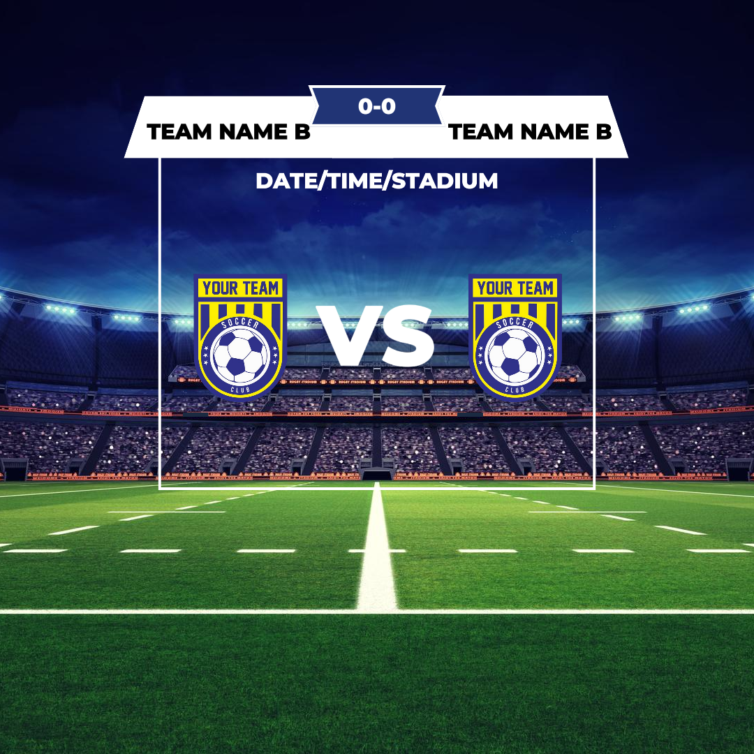 Deportes y partido cartel creativo Instagram partido de fútbol