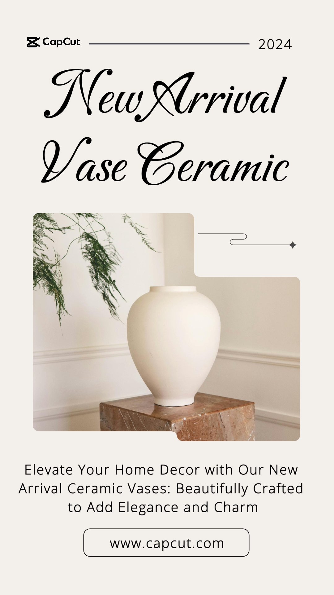 Image Template Minimalist Collage Marketing Poster Instagram Story  Ceramic Vase 
