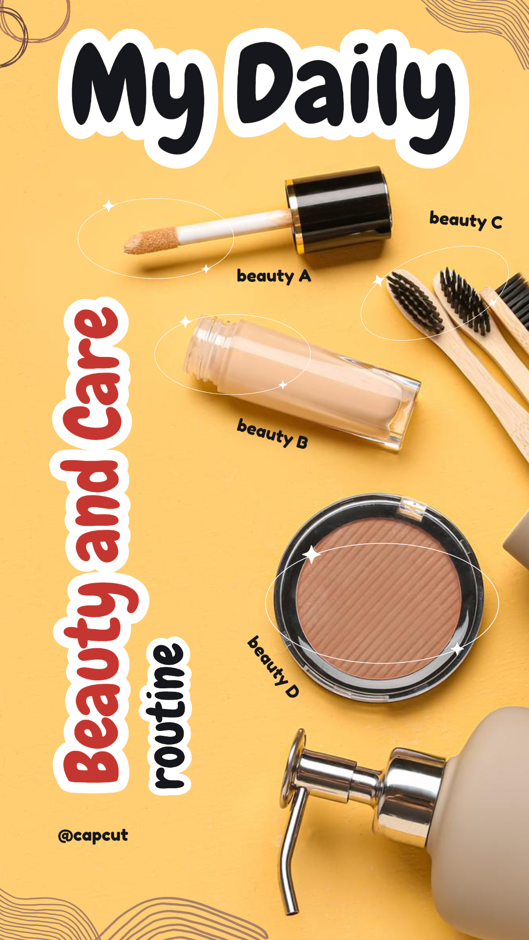 TIKTOK THUMBNAIL DAILY BEAUTY AND CARE ROUTINE