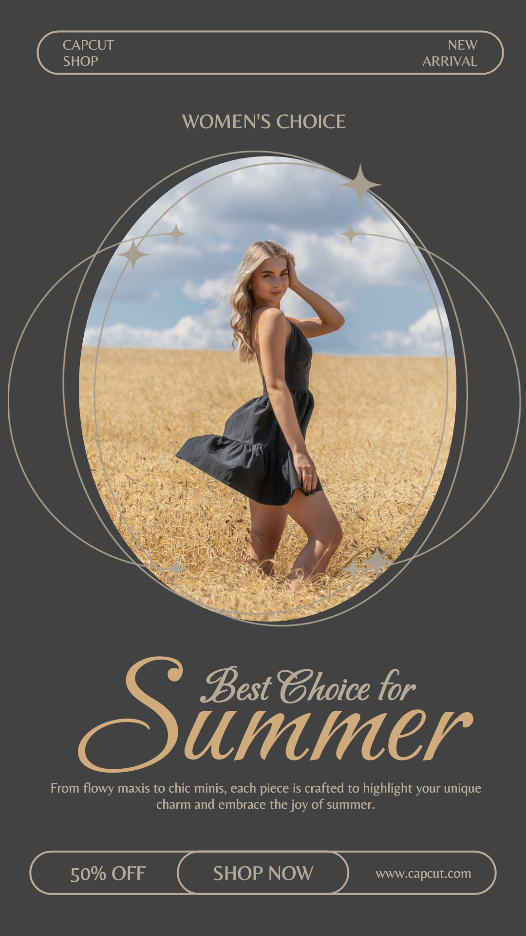  Cartel de marketing de ropa y zapatos instagram negro