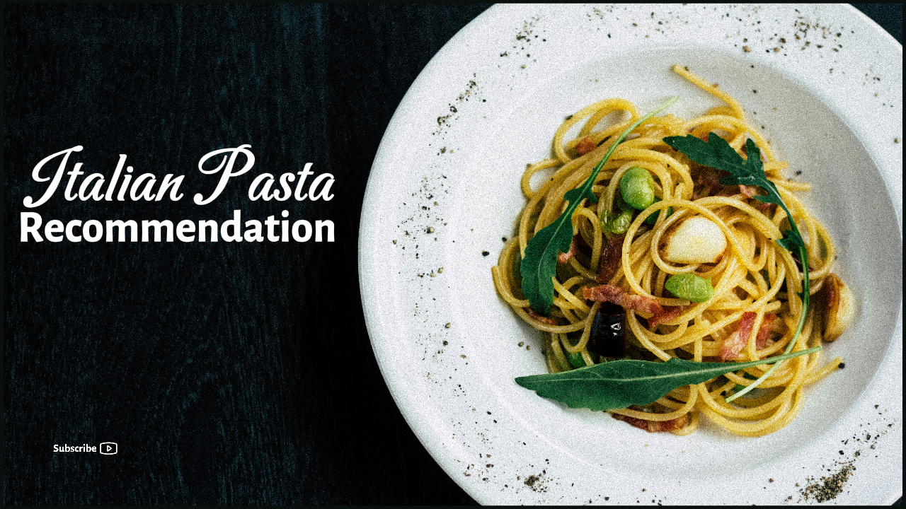 Vlog Youtube Pâtes italiennes