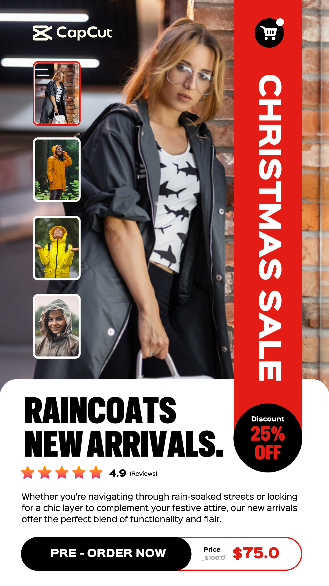 Raincoats New Arrivals Christmas Sale 5 Multi-product Image TikTok