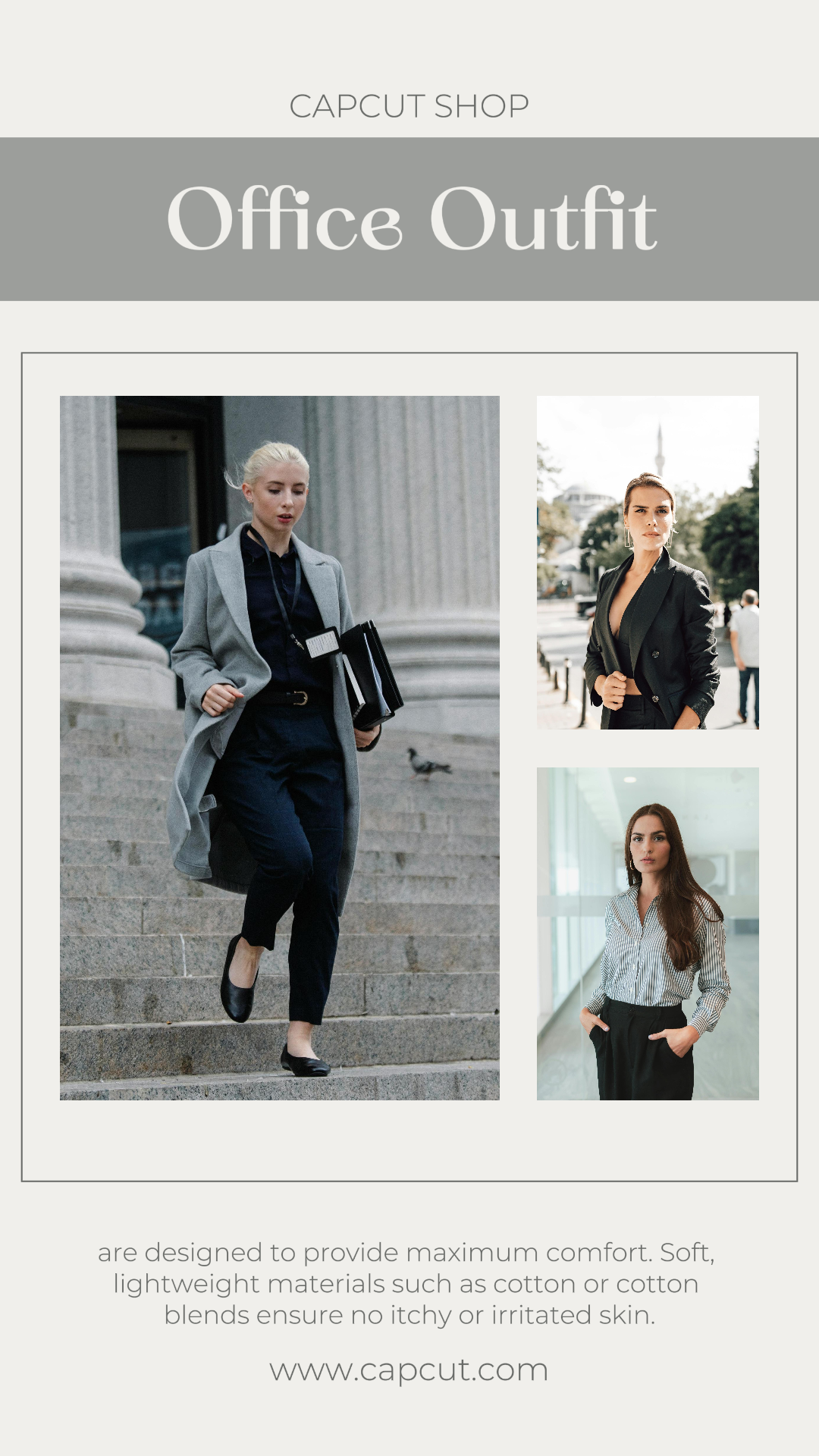 clothing and shoes office Outfit Instagram story