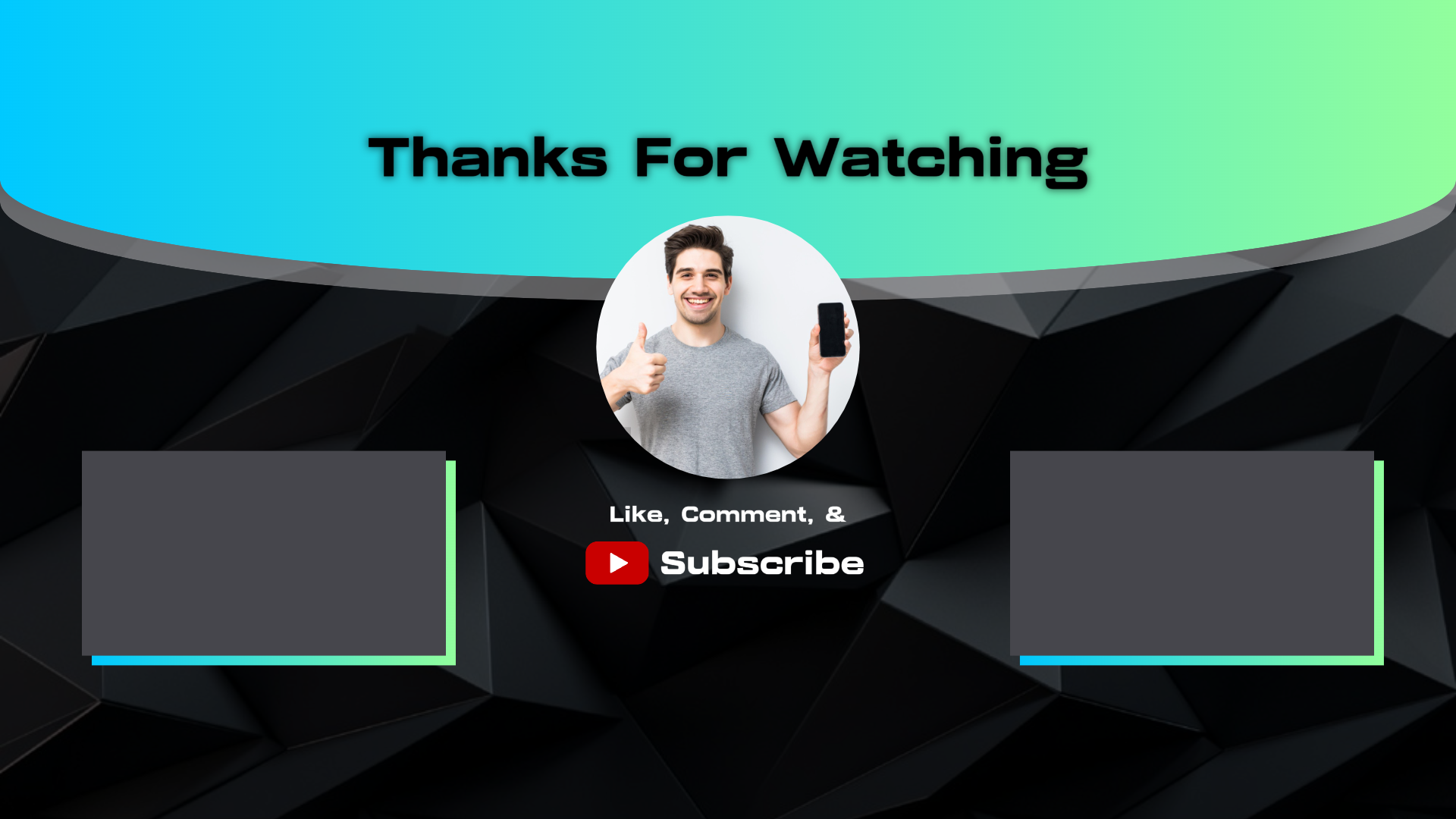 Examen vidéo YouTube Endscreen non marketing sur téléphone