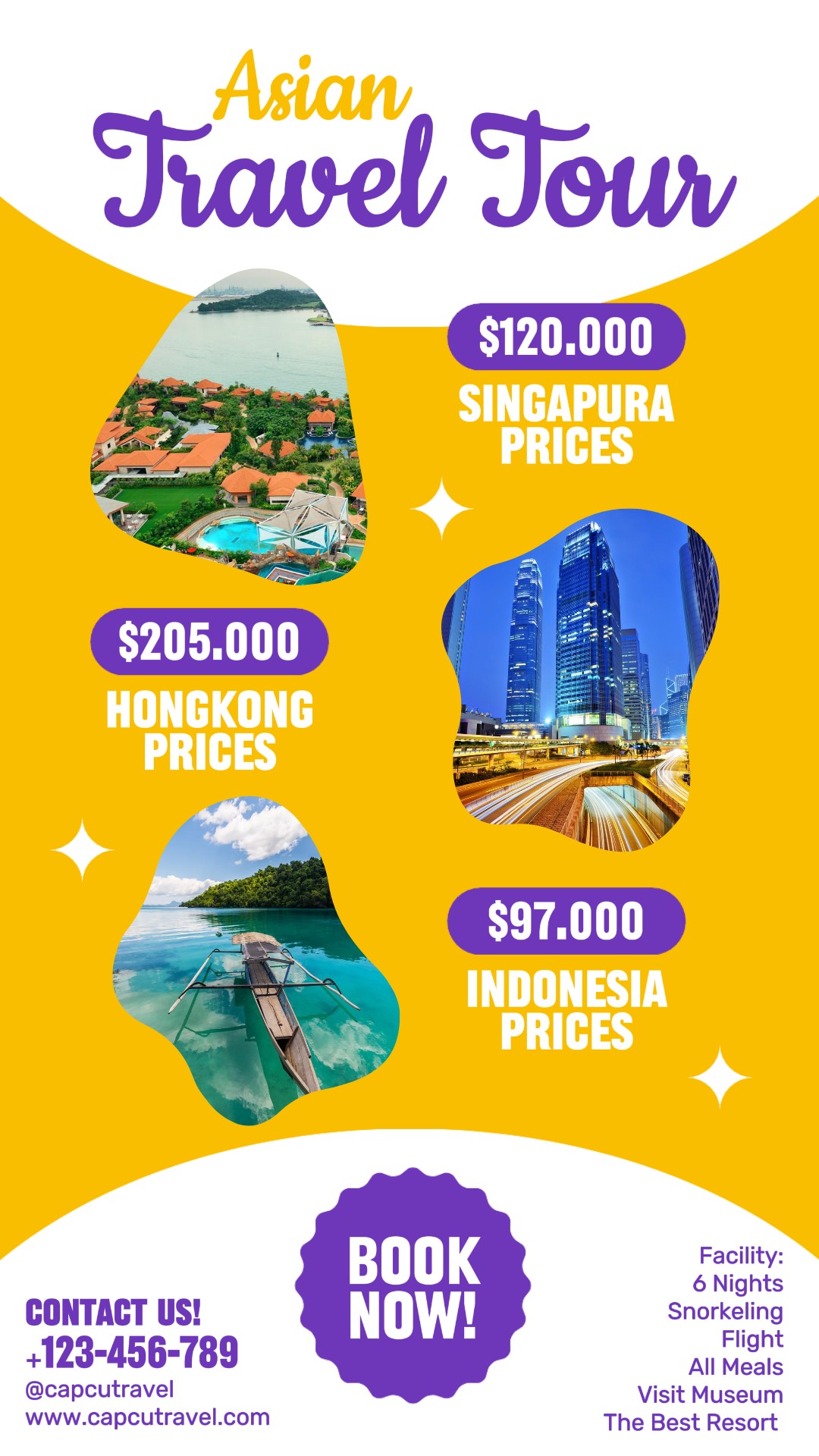 Historias de Instagram del Tour de Viajes Asiáticos