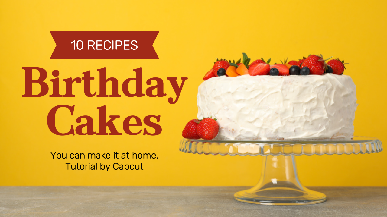 YouTube Thumbnail Lernen Geburtstagstorten backen