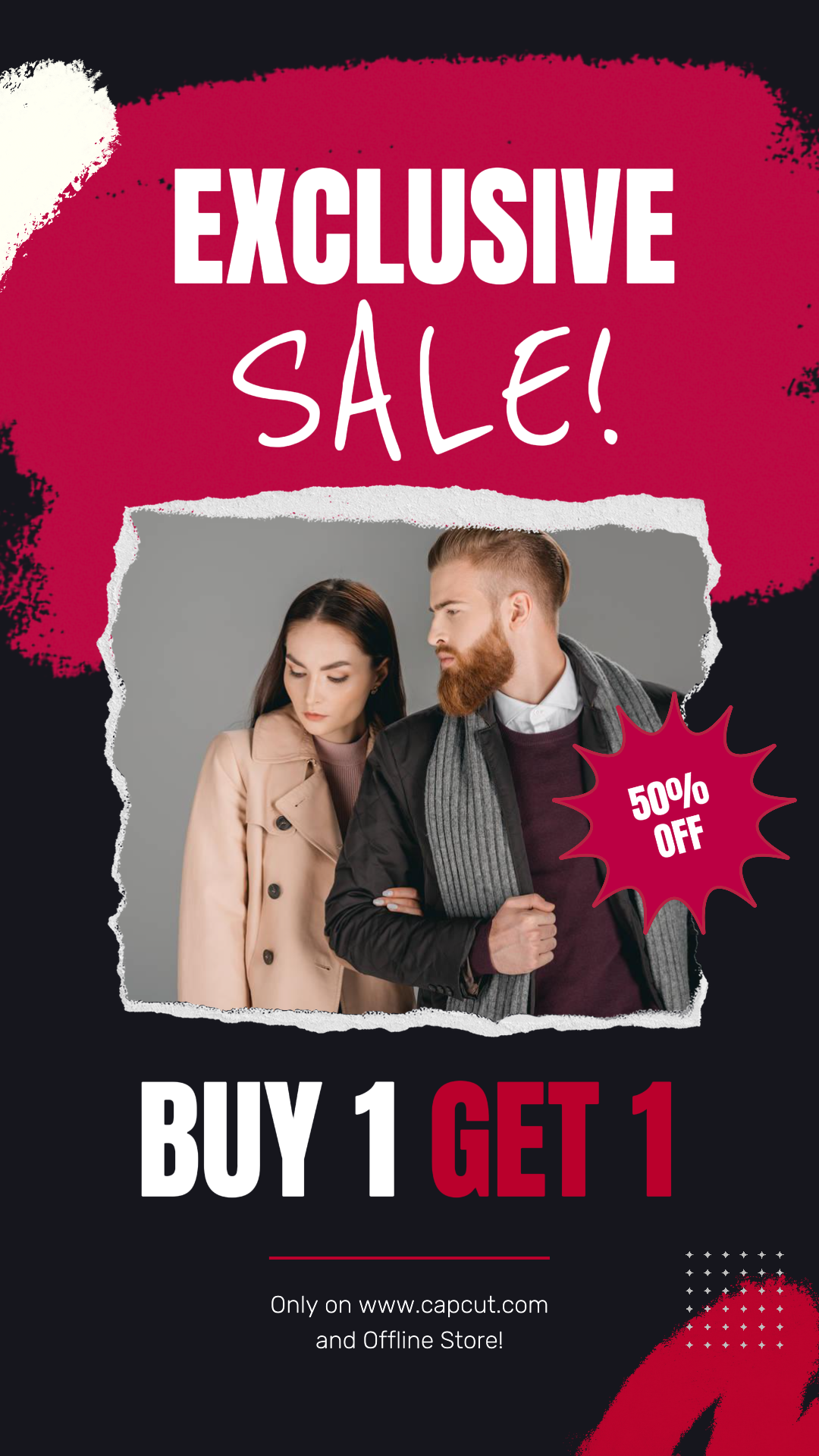 Neue Kleidung Verkauf Marketing Post IG Story