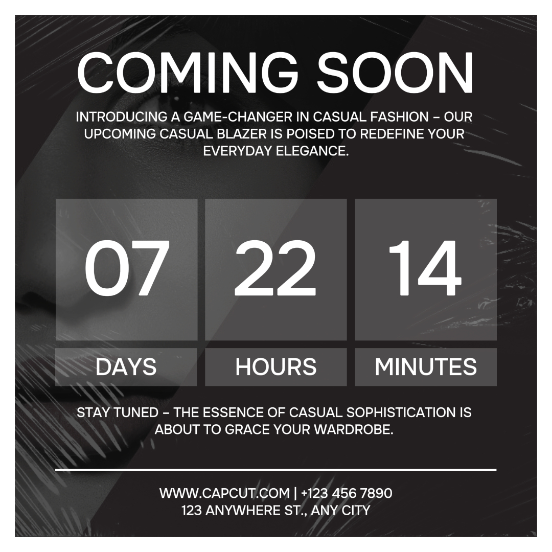 Coming Soon Motion Graphics Template - Pippit