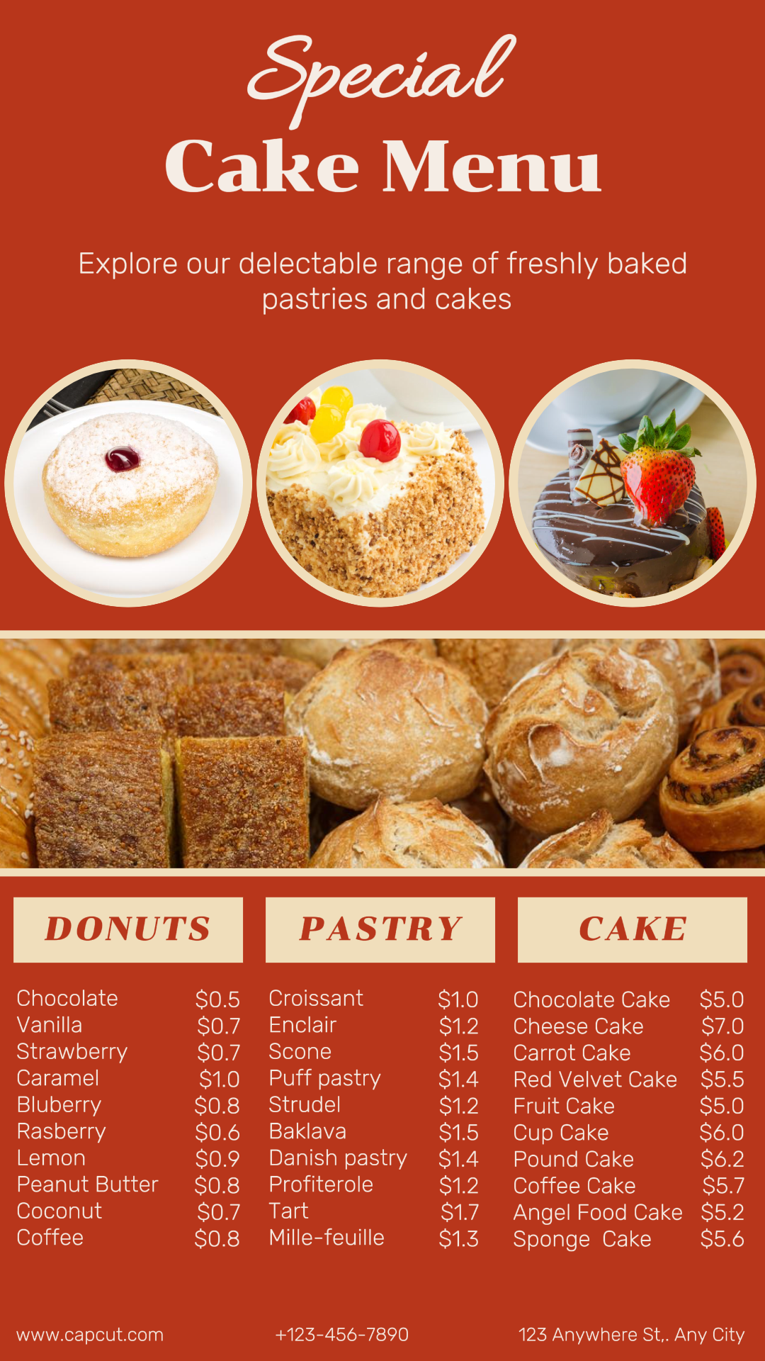 SPECIAL CAKE MENU DISPLAY PROMOTION IG STORY