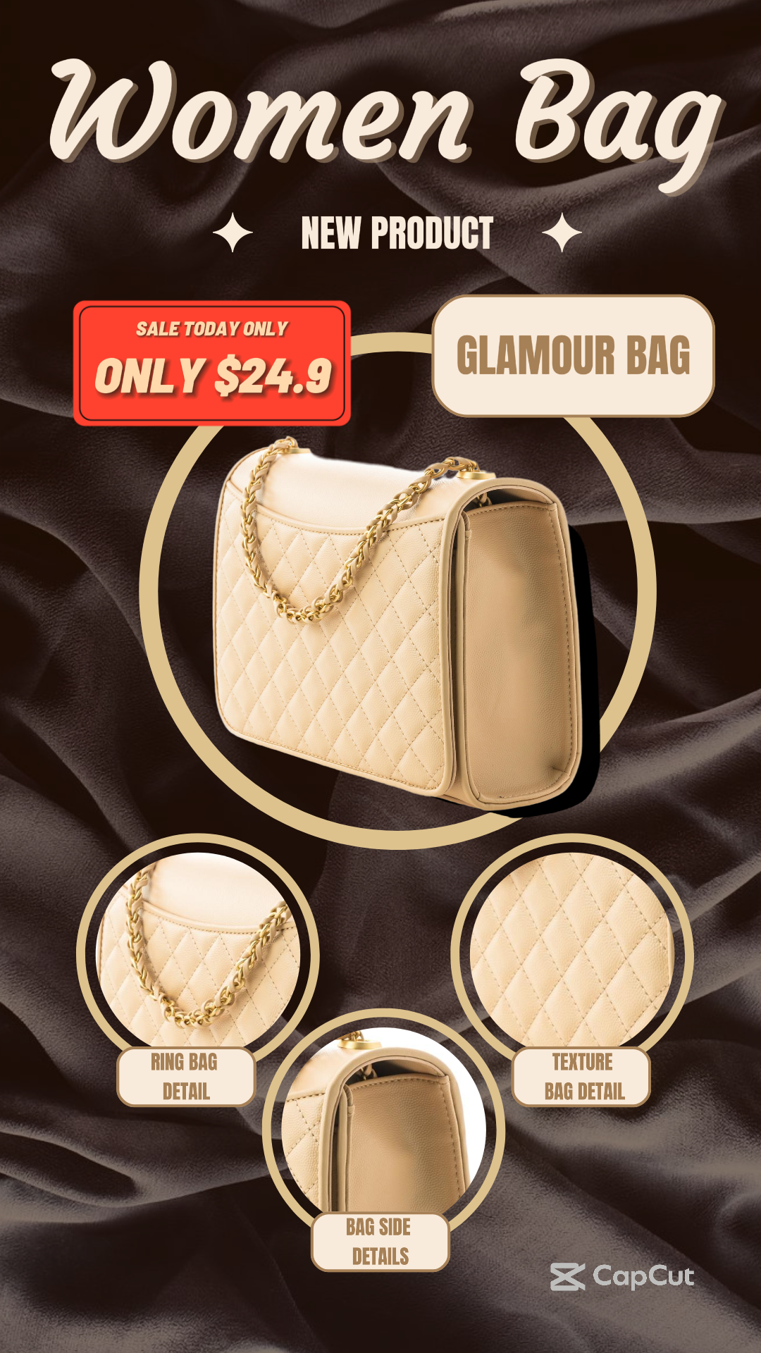 VENDA DE BOLSAS FEMININAS HISTÓRIA DO INSTAGRAM