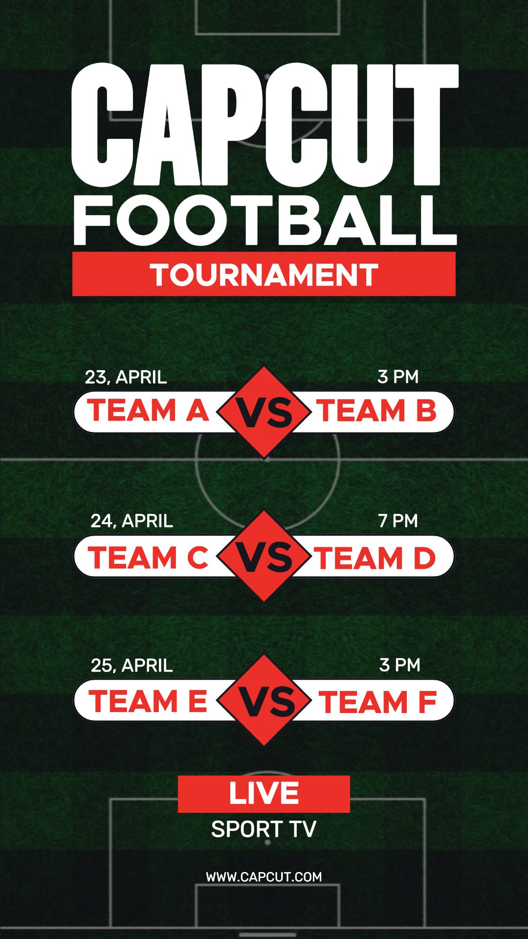 Pôster de Marketing - Torneio de Futebol