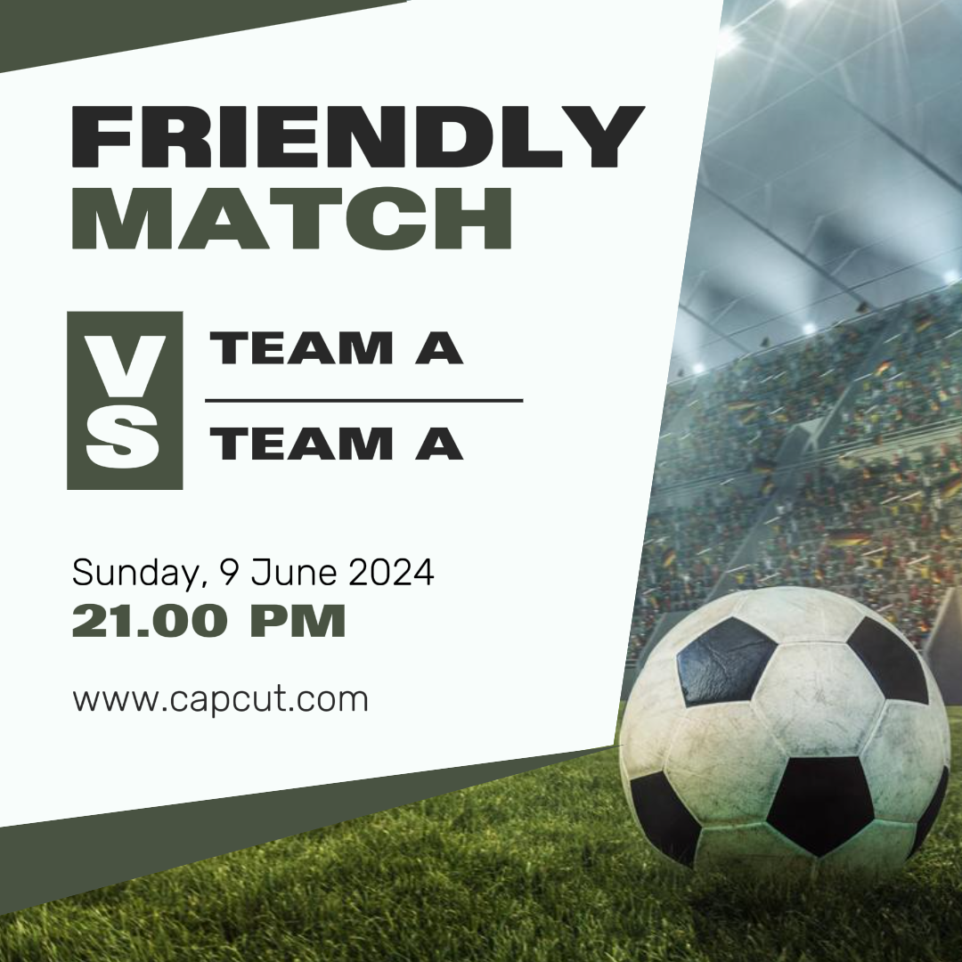 Match Creative Poster Futebol Match Instagram Post Modern