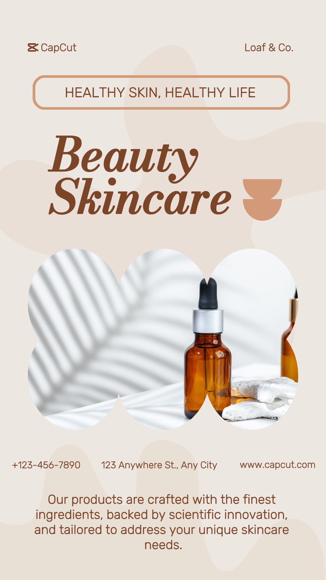 Schönheit Hautpflege Produkt Display