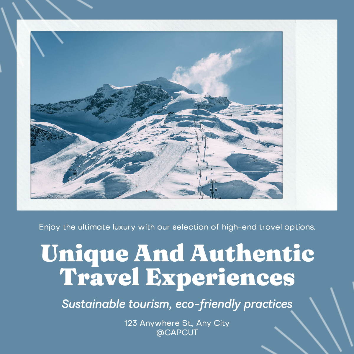 Exibição de efeitos para a indústria de viagens