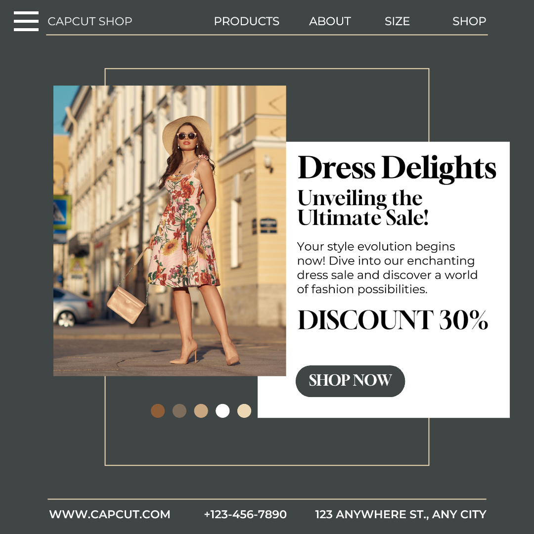 Promosi Penjualan Gaun Fashion