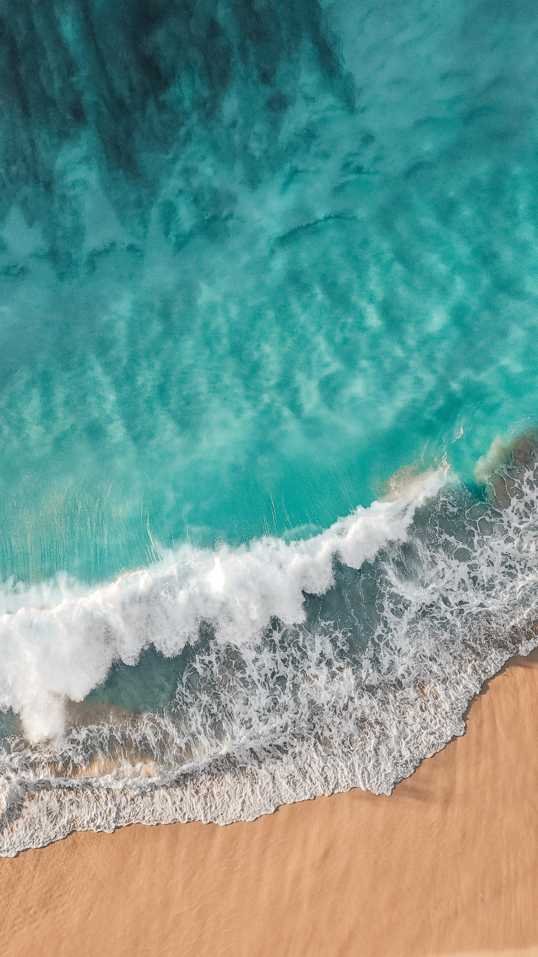 Fondo de pantalla cartel creativo mar olas oceánicas azul