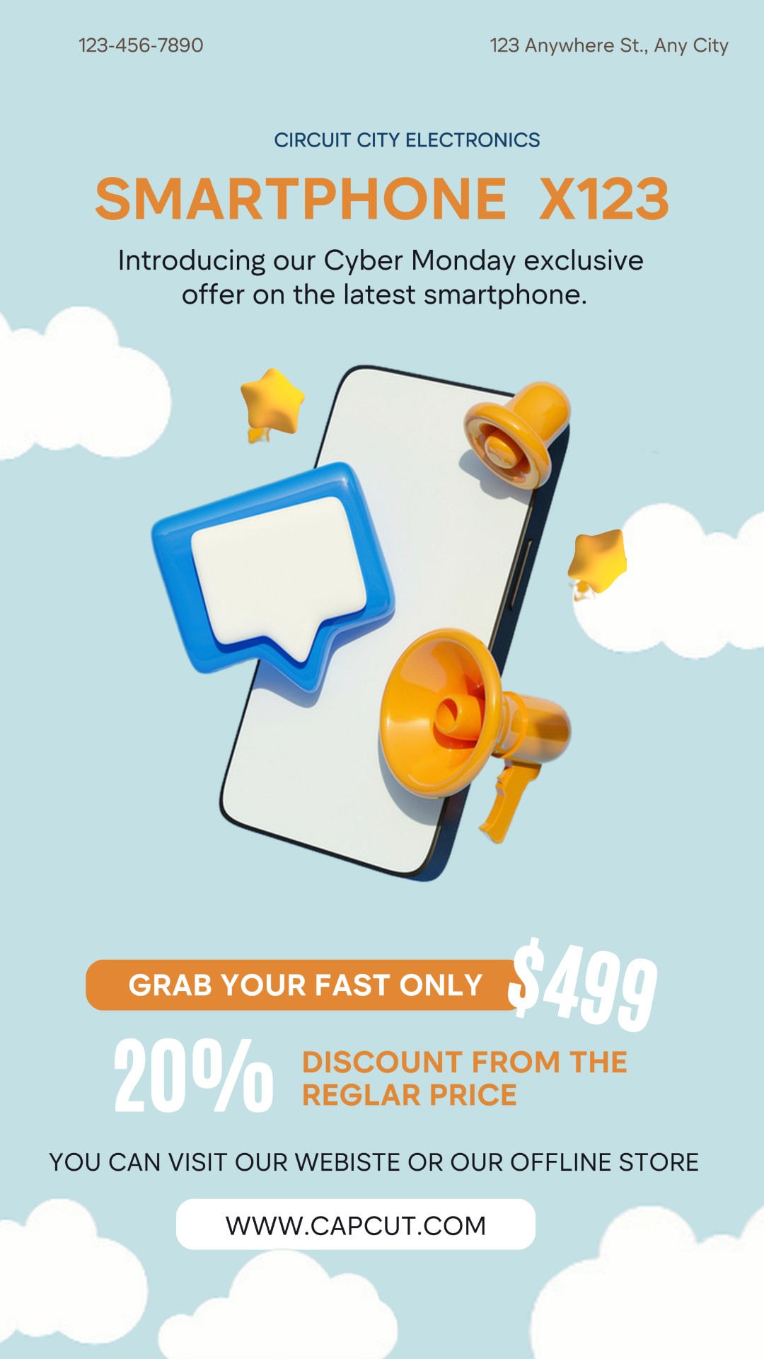 Promoção Especial Cyber Monday Tiktok Post