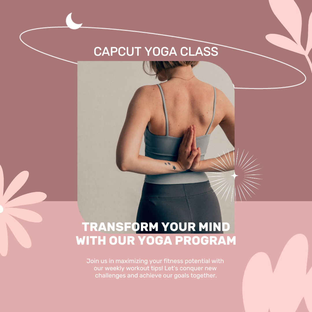 Fitness Marketing Poster Instagram Post Pink Pastel