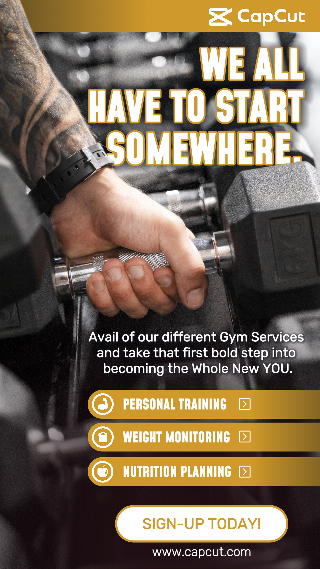 Treino e Fitness - Todos nós temos que começar de algum lugar