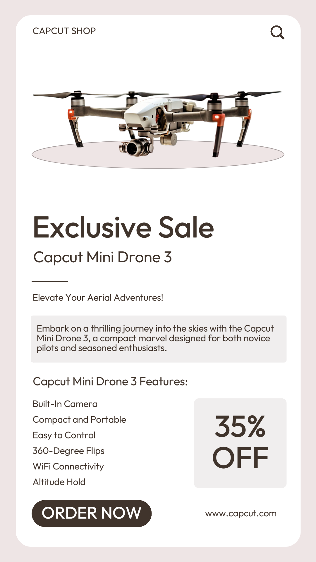Cerita Instagram Penjualan Drone Elektronik