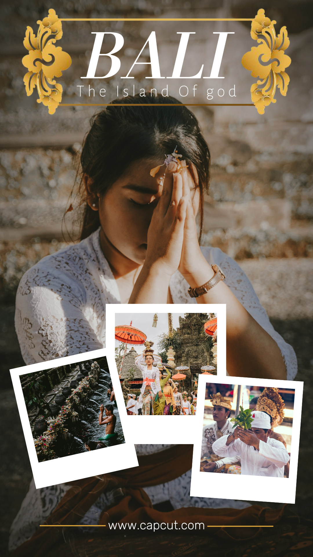 Tiktok Thumbnail Travel Creative Poster Instagram Story Bali Island Culture