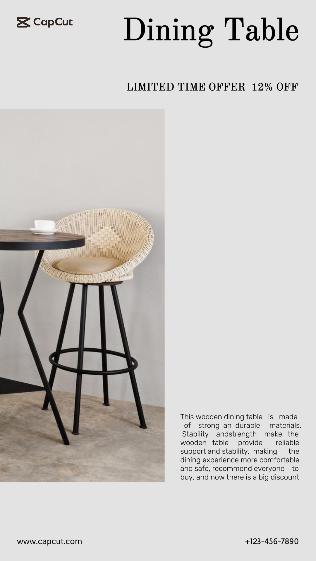 Rediseño de la mesa de exhibición recomendada para el hogar