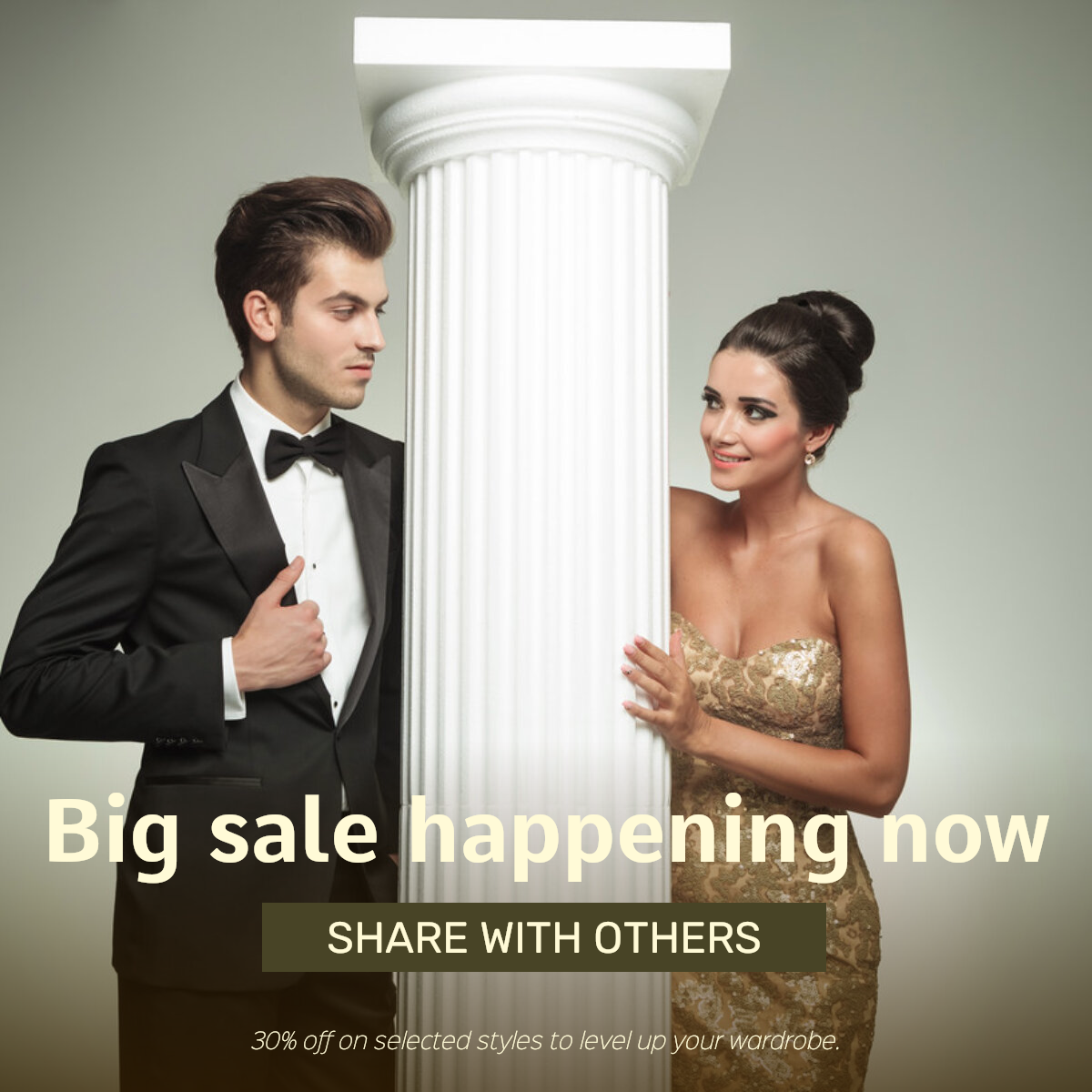 Promoción de ventas de ropa y zapatos