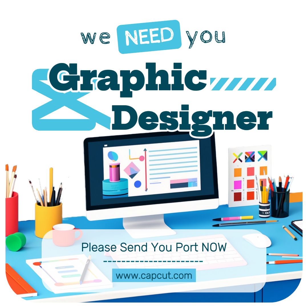  business and office creative poster Instagram we are hiring colorfull