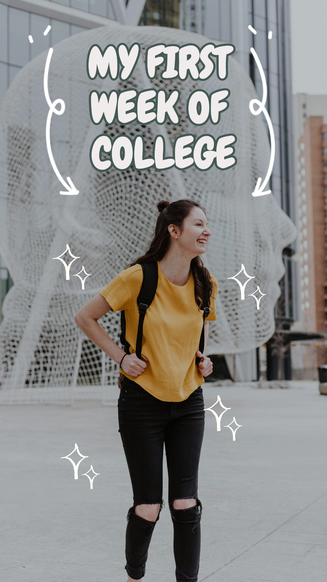 Tiktok Thumbnail Erster Tag des Colleges