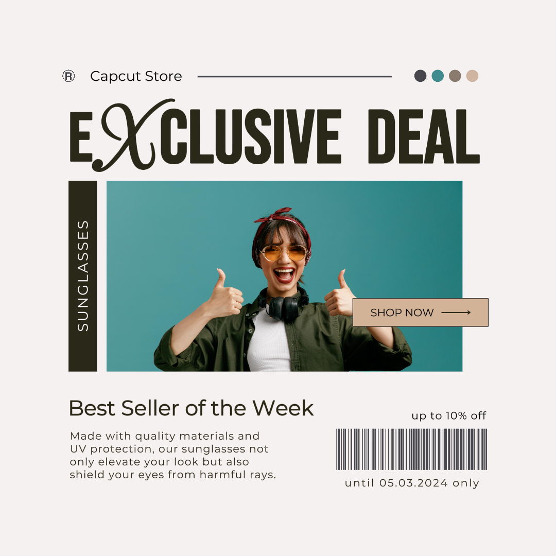 Clothes and Shoes Marketing Poster Instagram Post Exclusive Deal 