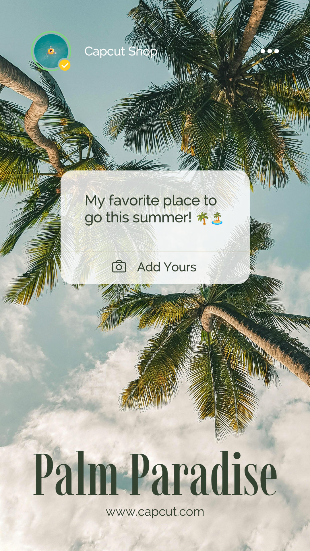 capcut template cover