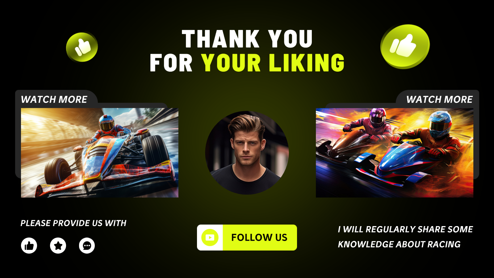 We media Pantalla final de película Coches Estilo minimalista