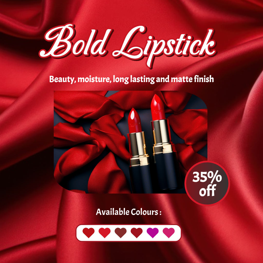 Tampilan Produk Kecantikan dan Perawatan Pribadi Lipstik Berani