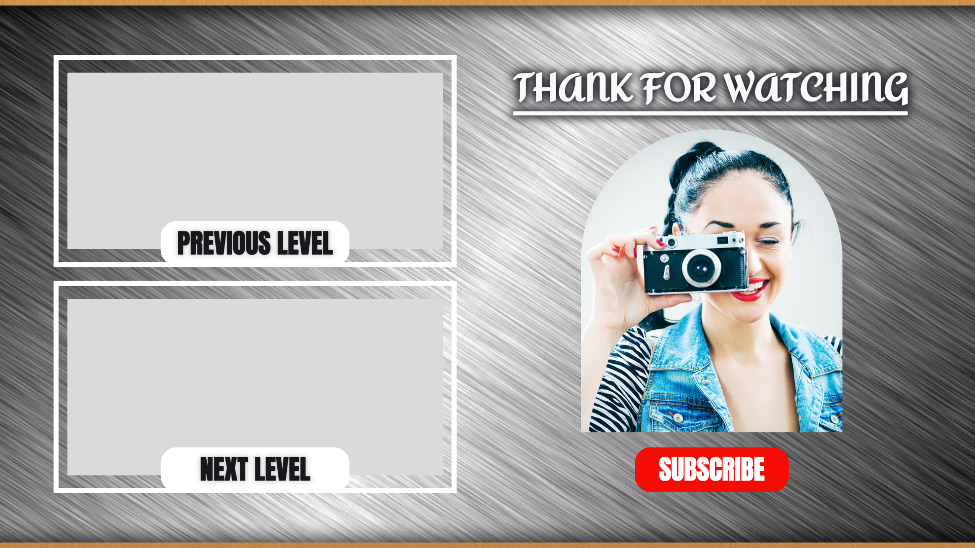 Non-marketing Youtube end Screen