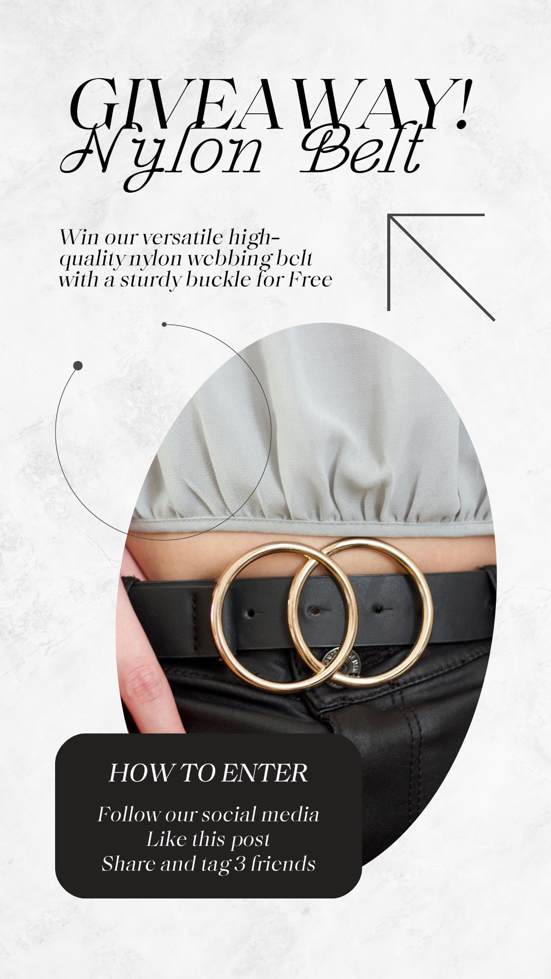 Affiche marketing de vêtements et de chaussuresMode Offrez une histoire Instagram de style minimaliste