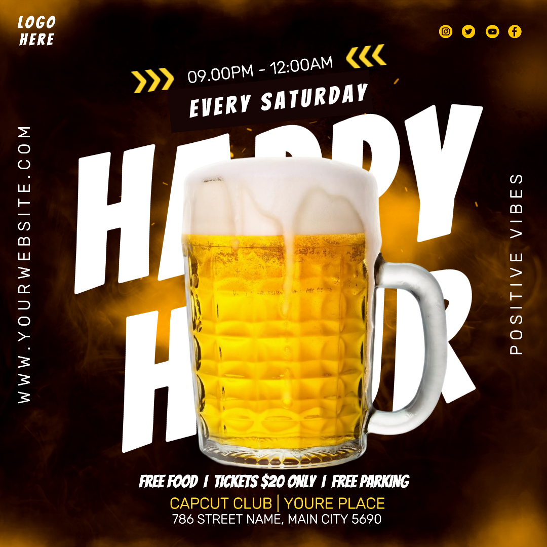 Marketing Poster Event Club Promo em MeninasNet