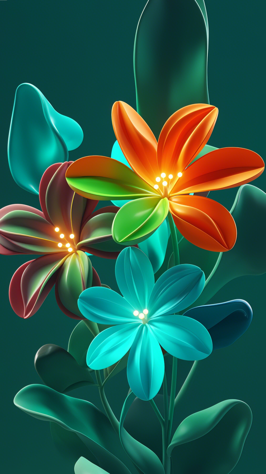 Wallpaper Creative Poster flowers