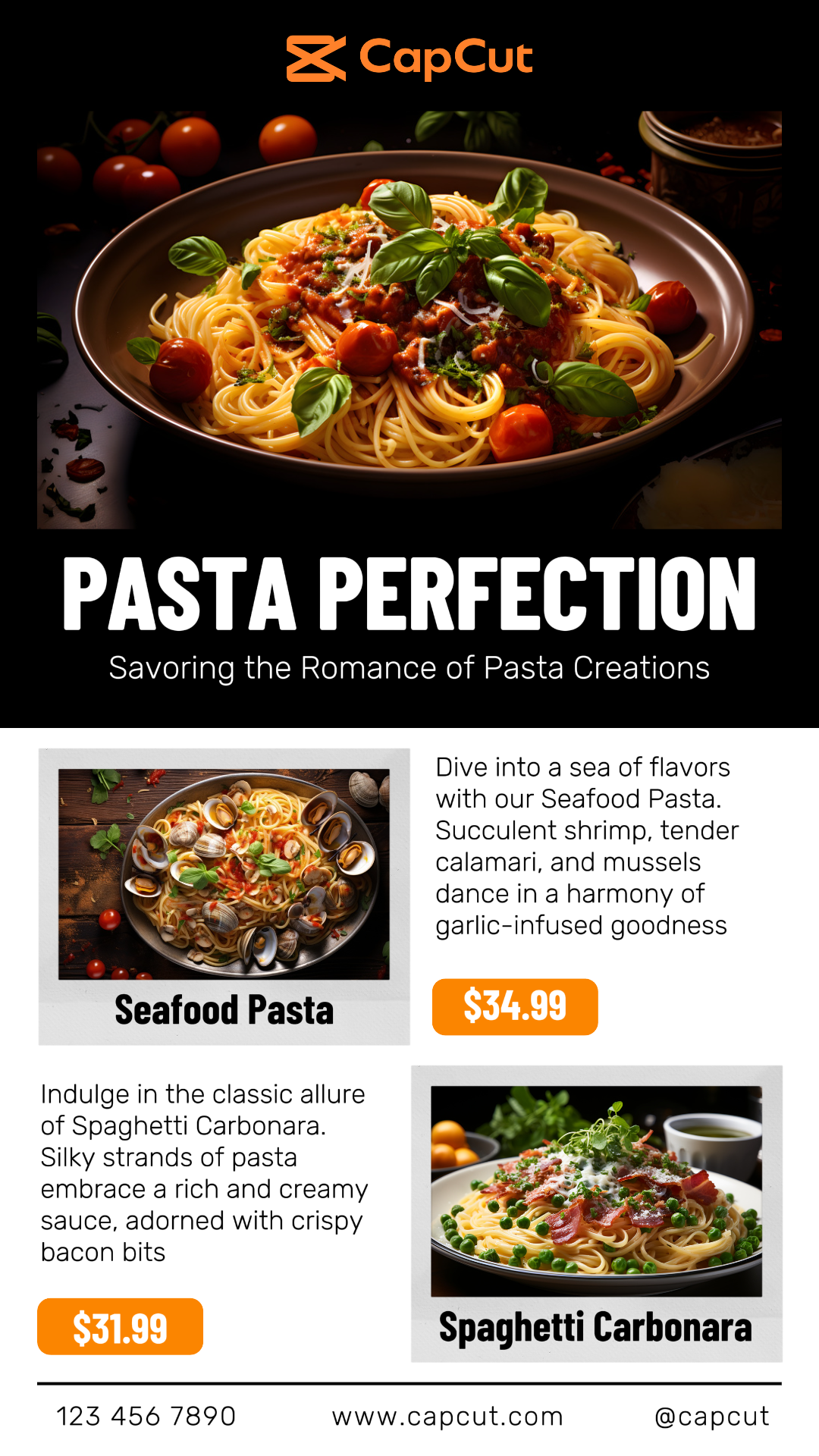 Food Pasta Display Instagram Story