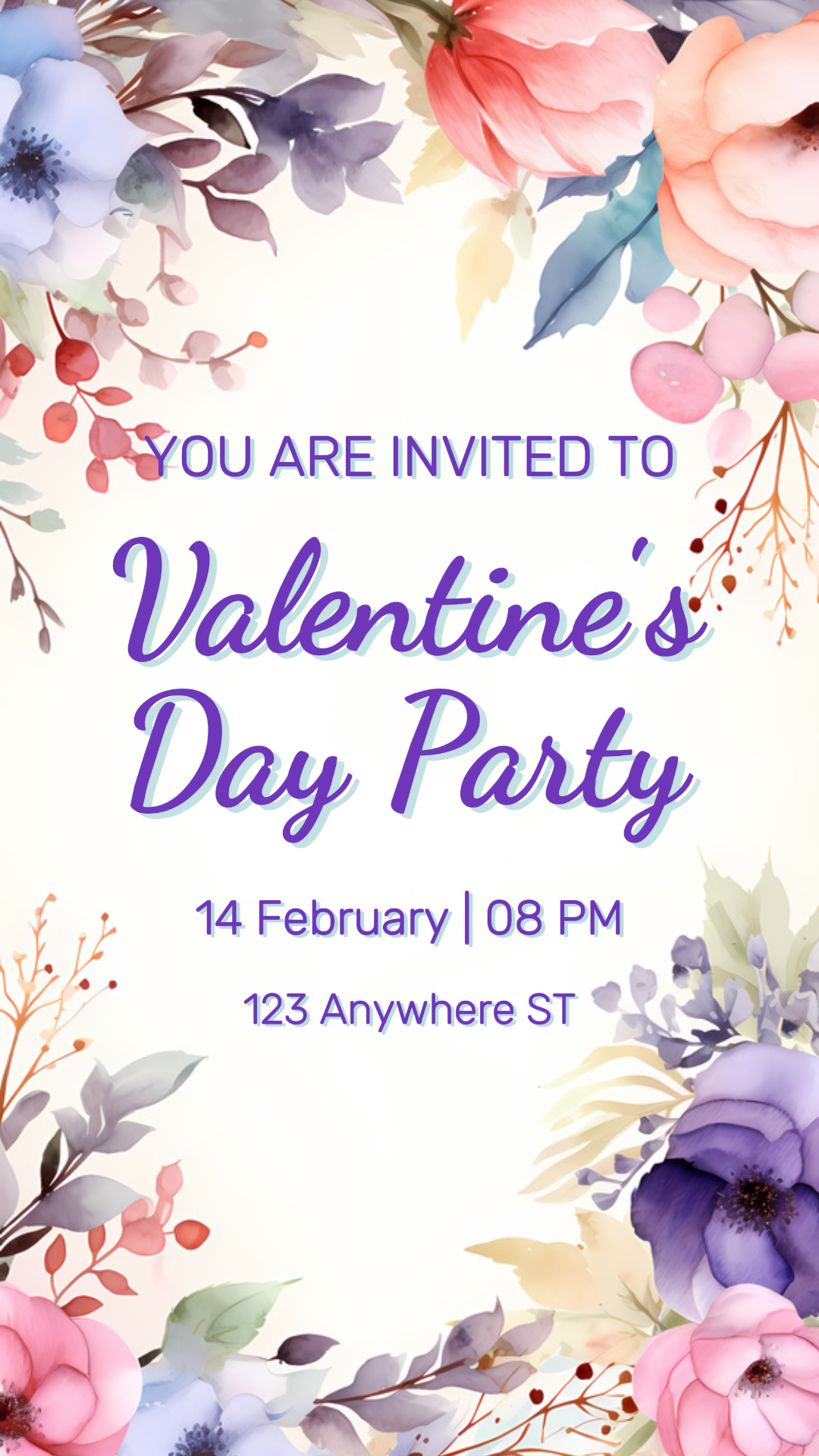 Valentine's Day Party Invitation Instagram Story