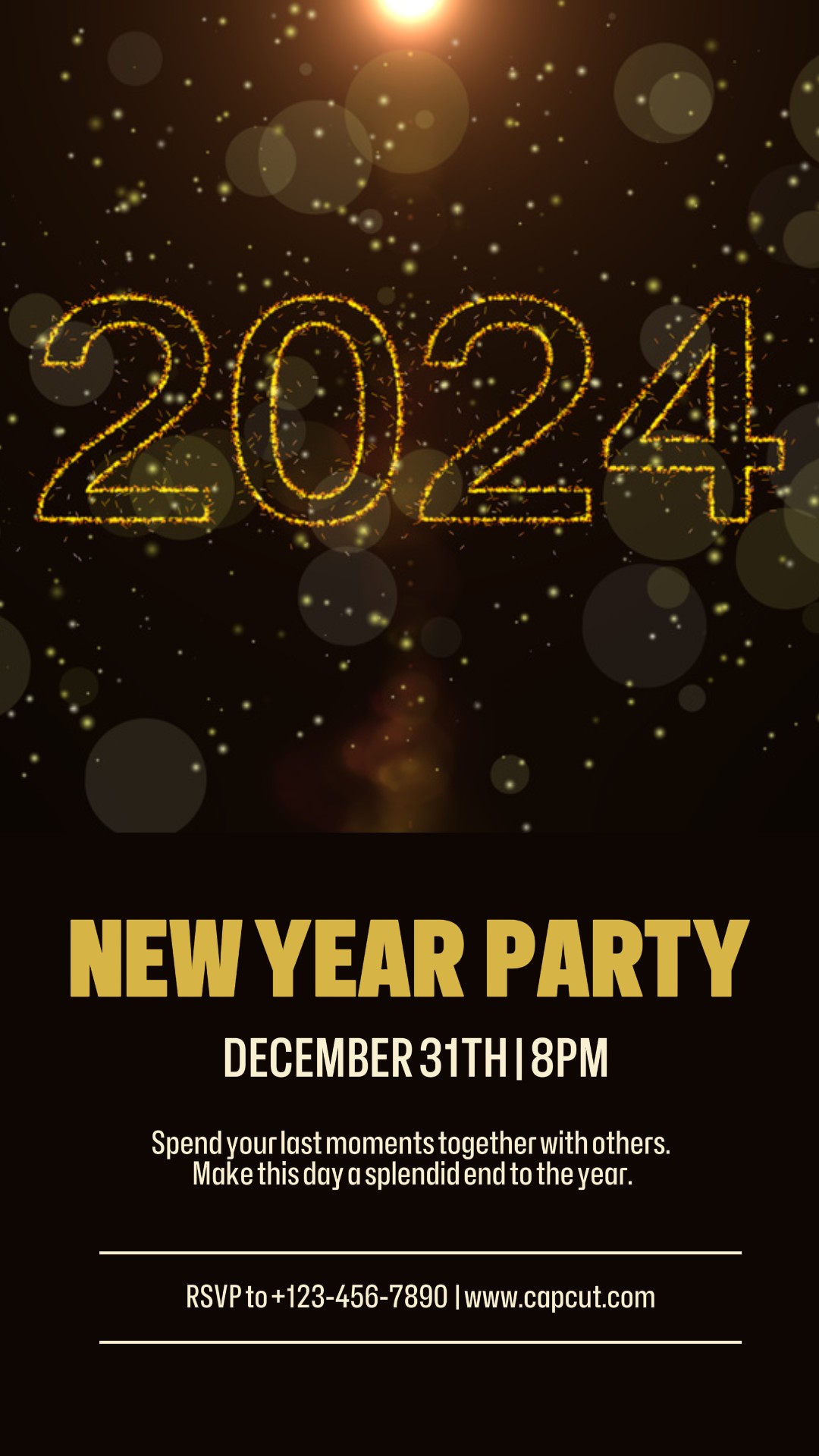 Histoire Instagram de la fête du Nouvel An d'autres industries