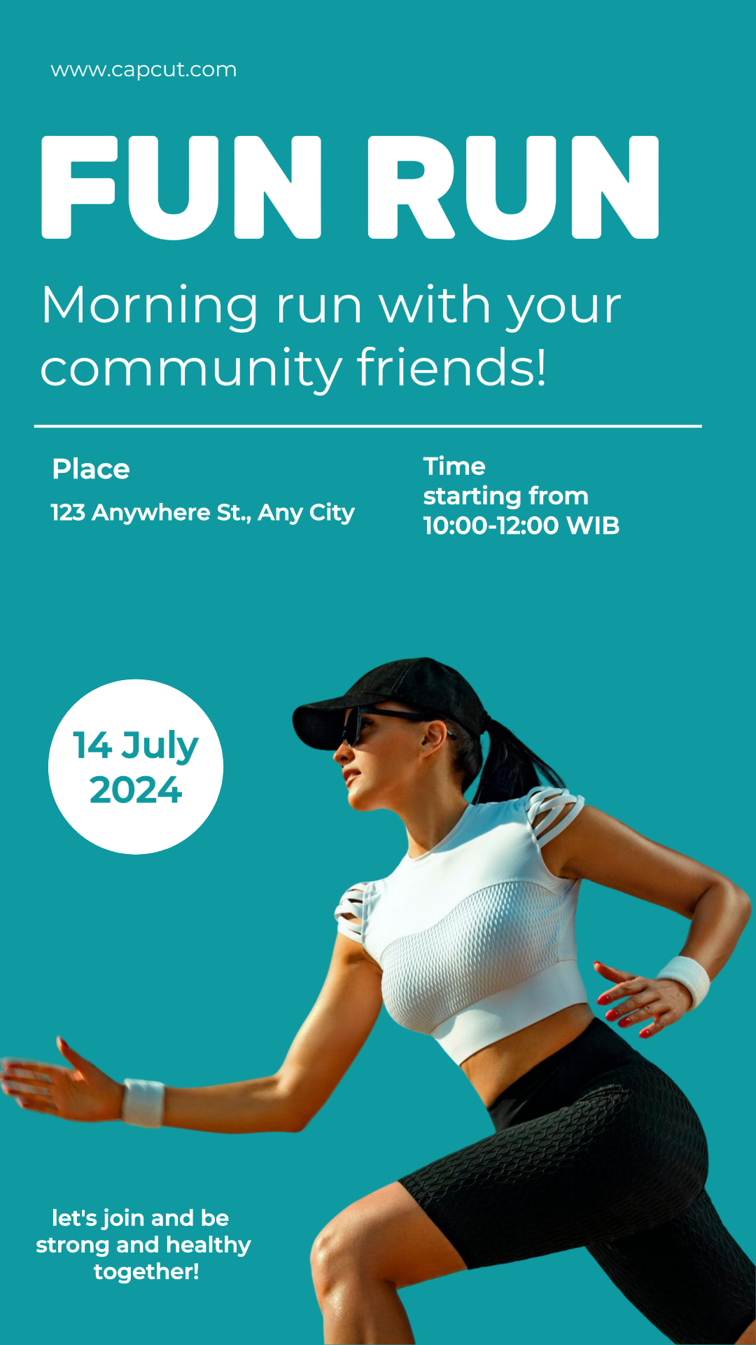 Sport und Match Marketing Poster Fun Run