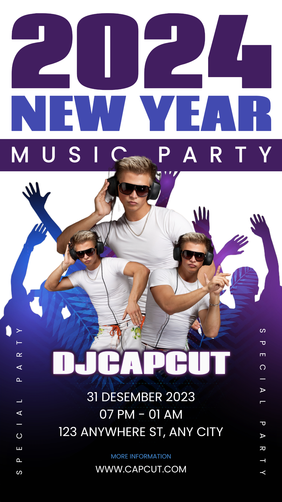 Histoire Instagram de la fête de la musique du Nouvel An